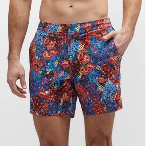 NWOT Onia Calder 6E Vintage Garden Swim Shorts In Multicolor Floral - XL